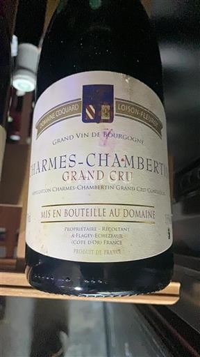 Borgogna Charmes-Chambertin Grand Cru Domaine Coquard Loison-Fleurot 2013