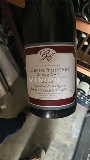 Borgoña Clos-de-vougeot Grand Cru Guillemard-Clerc 2018