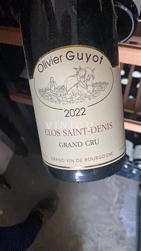 Burgund Clos-Saint-Denis Grand Cru Olivier Guyot Clos Saint-Denis 2022