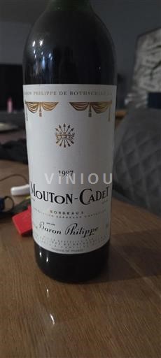 Бордо Baron Philippe de Rothschild Mouton Cadet 1987