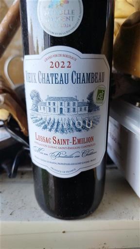 Bordeaux Lussac-saint-émilion Château Vieux Chambeau 2022