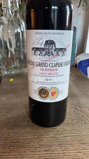 Burdeos Haut-Médoc Cru Bourgeois Grand Clapeau Olivier 2014