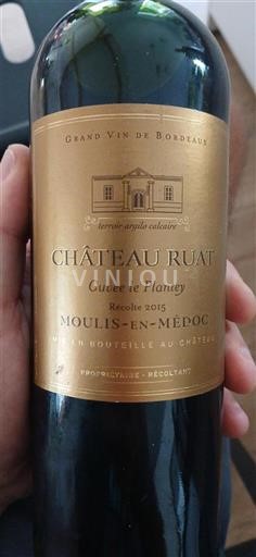 Burdeos Moulis-en-Médoc Château Ruat le Plantey 2015