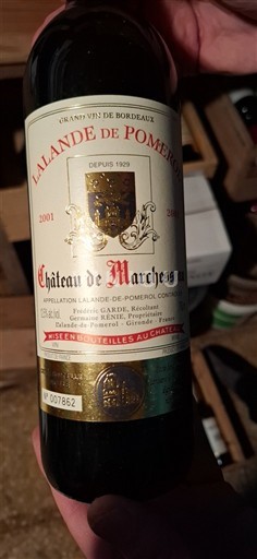 Burdeos Lalande-de-Pomerol Château de Marchesseau 2001