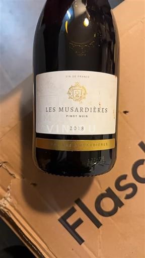 Vin Rouge sec Les Musardières 2018 France Vallée de la Loire AOC