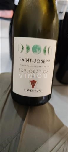 Vin Blanc demi-sec Exploration Cave de Tain 2023 France Vallée du Rhône Saint-Joseph AOC bio