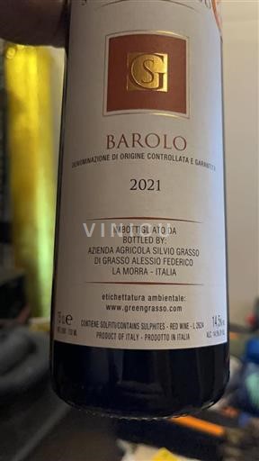 Piedmont Barolo Azienda Agricola Silvio Grasso 2021
