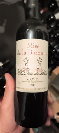 Bordeaux Graves Baron Philippe de Rothschild Mise de la Baronnie 2014