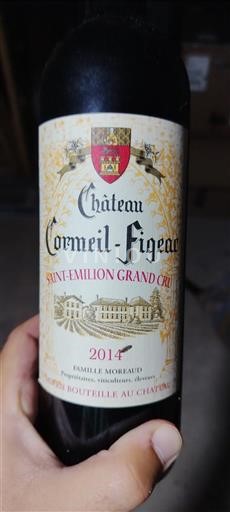 Bordéus Saint-Émilion Grand Cru Grand Cru Château Cormeill-Figeac 2014