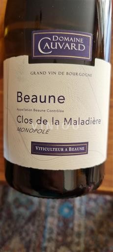 Burgund Beaune Domaine Cauvard Clos de la Maladière Ohne Jahrgang