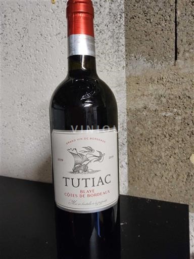 Bordeaux Blaye-côtes-de-bordeaux Tutiac 2019