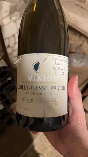 Burgundsko Pouilly-fuissé Premier Cru Pacaud Gagnons Les Chevri%c3%a8res 2020