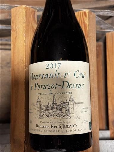 Burgund Meursault Premier Cru Domaine Rémi Jobard Le Poruzot-Dessus 2017