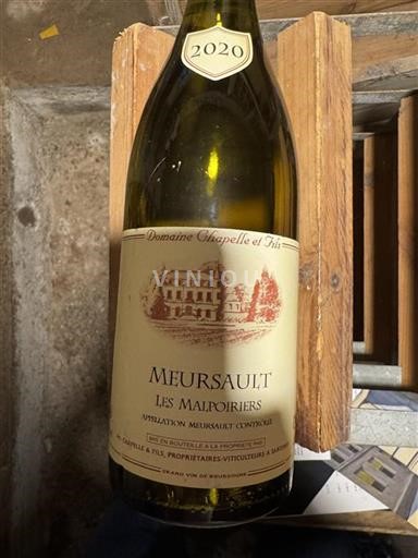 Borgogna Meursault Domaine Chapelle et Fils Les Malpoiriers 2020