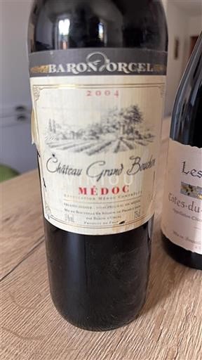Bordeaux Médoc Château Grand Bourbon 2004