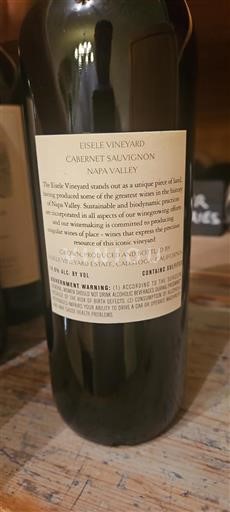 Kalifornische AVA Napa Valley Eisele Vineyard 2013