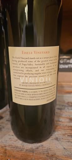 Kalifornialaiset AVA:t Napa Valley Araujo Estate Wines Eisele Vineyard 2012