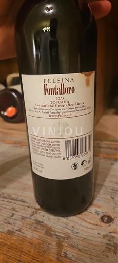 Toskánsko Fèlsina Fontalloro 2015
