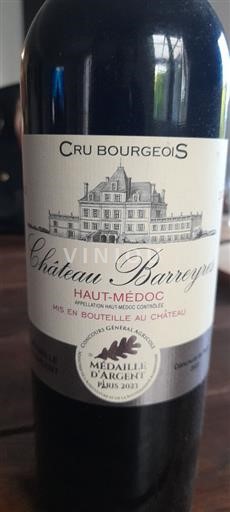 Bordeaux Haut-Médoc Château Barreyres 2021
