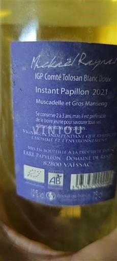 Sudoeste Comté tolosano Domaine Revel Instant Papillon 2021