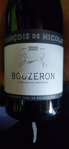 Burgundija Bouzeron François de Nicolay 2020