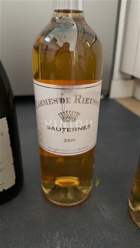 Bordeaux Sauternes Carmes de Rieussec 2009