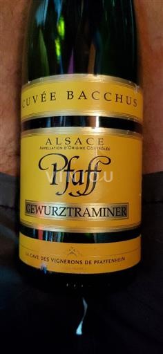Alsace Grand Cru Pfaff Bacchus Ei vuosikertaa