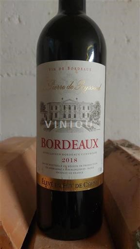 Bordeaux Pierre de Peyssard 2018