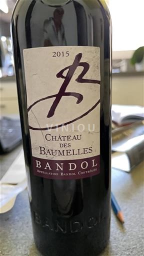 Provence Bandol Château Des Baumelles 2015