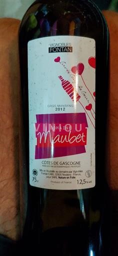 Sudoeste Côtes de Gascogne Vignobles Fontan Maubet 2012