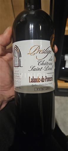 Bordeaux Lalande-de-Pomerol Château Saint Paul Prestige 2018