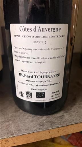 Valle della Loira Côtes-d'Auvergne Richard Tournayre 2023