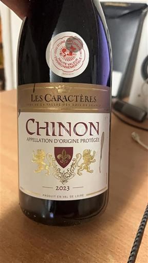 Loire Valley Chinon Les Caractères 2023