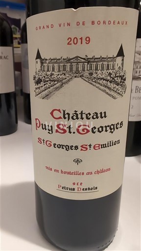 Bordeaux Saint-Georges-Saint-Émilion Château Puy St. Georges 2019