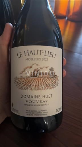Loiren laakso Vouvray Huet Le Haut-Lieu Moelleux 2020