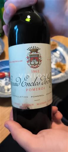 Bordeaux Pomerol Grand Enclos de Ripeau 1962