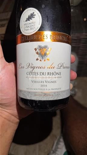 Thung lũng Rhône Côtes-du-rhône Cellier des Princes Les Vignes du Prince 2014
