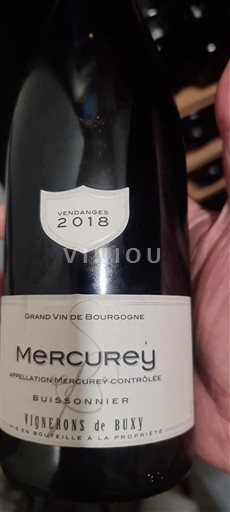 Bourgogne Mercurey Vignerons de Buxy Buissonnier 2018