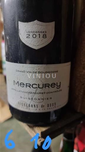 Burgundija Меркуреј Vignerons de Buxy Buissonnier 2018