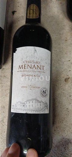 Burdeos Bordeaux Château Menant Tradition Sin añada