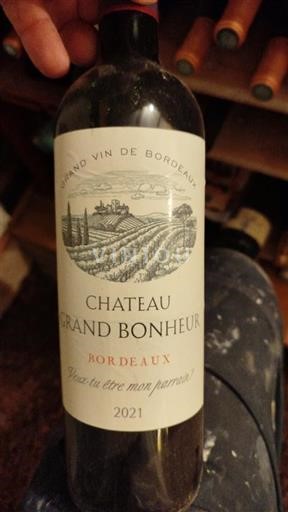 Bordeaux Château Grand Bonheur 2021