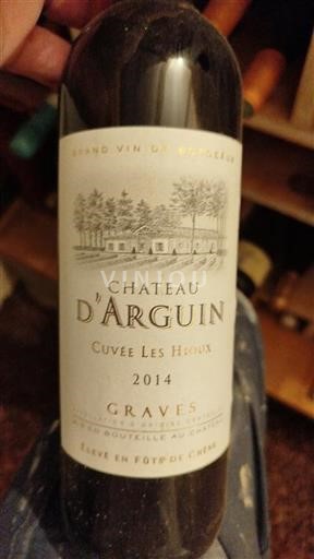 Burdeos Graves Château Arguin Les Hioux 2014