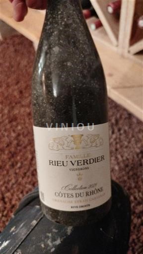 Rhônen laakso Côtes-du-rhône Famille Rieu Verdier Rive Droite 2021