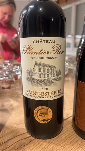 Bordeaux Saint-Estèphe Cru Bourgeois Château Plantier Rose 2020