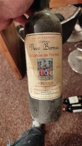 Bordeaux Château Vieux Barreau La Lande de Fronsac 2016