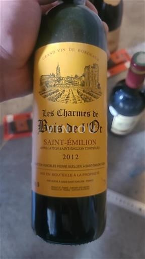 Bordeaux Saint-Émilion Les Charmes de Bois de l'Or 2012