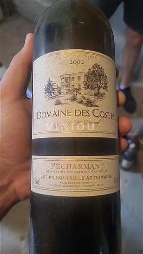 South West Pécharmant Domaine Des Costes 2002
