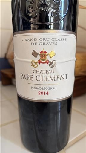 Bordeaux Pessac-Léognan Grand Cru Classé Pape Clément 2014