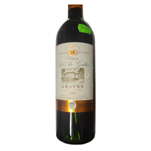 Bordeaux Graves Château Bel Air Gallier 2002
