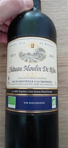 Bordeaux Médoc Château Moulin De Riba 2015